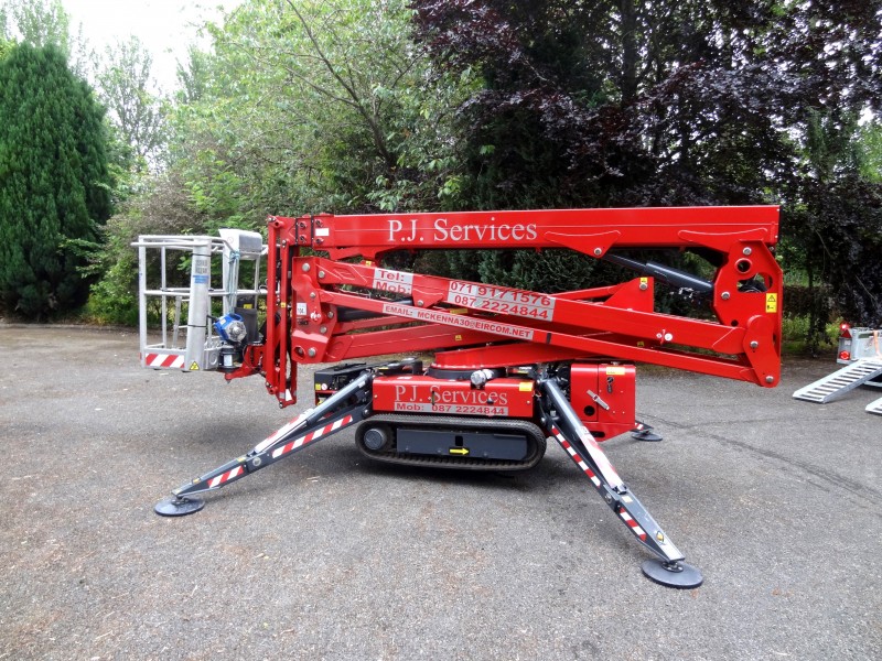 Cherry Picker for hire with experienced and trained operator from P.J. Services - North-West Ireland and Northern Ireland