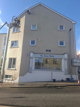 Power washing of walls and roofs of shop fronts, commercial buildings and apartments in Manor Hamilton, Count Leitrim by PJ Cleaning Services, Sligo, Ireland Power washing of walls and roofs of shop fronts, commercial buildings and apartments in Manor Hamilton, Count Leitrim by PJ Cleaning Services, Sligo, Ireland