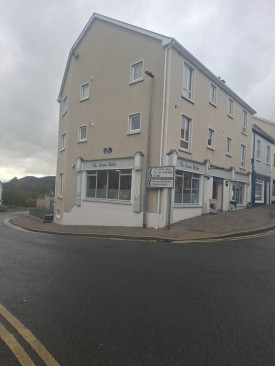 Power washing of walls and roofs of shop fronts, commercial buildings and apartments in Manor Hamilton, Count Leitrim by PJ Cleaning Services, Sligo, Ireland
