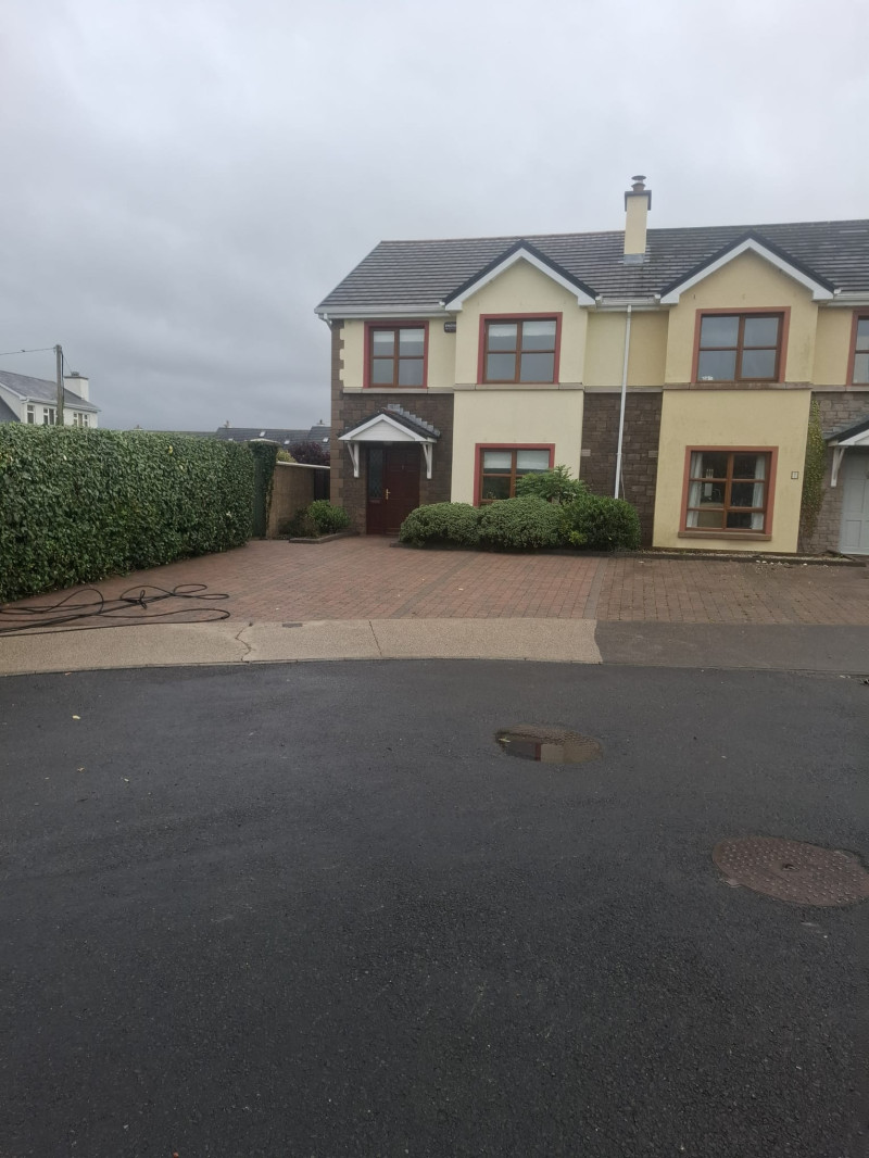 Roof cleaning of a modern home in County Sligo by PJ Cleaning Services, Ireland