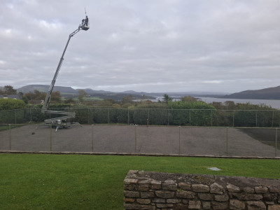 Tennis Court Hedge Cutting, County Sligo by PJ Services, Ireland